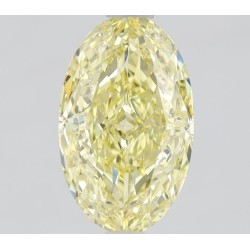 Diament o barwie fantazyjnej szlif owalny, 1.11ct, VS2, Fancy Intense  Yellow, GIA 2225962496