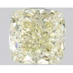 Diament o barwie fantazyjnej szlif poduszkowy brylantowy, 1.73ct, VVS1, Fancy Light  Yellow, GIA 2464730112