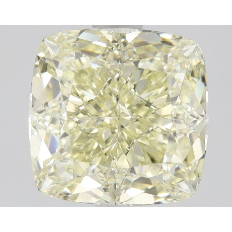 Diament o barwie fantazyjnej szlif poduszkowy brylantowy, 1.73ct, VVS1, Fancy Light  Yellow, GIA 2464730112