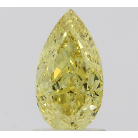 Diament o barwie fantazyjnej szlif gruszkowy, 1ct, SI2, Fancy Vivid  Yellow, GIA 5222901646