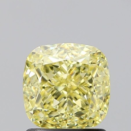 Diament o barwie fantazyjnej szlif poduszkowy modyfikowany, 1.5ct, VS1, Fancy Yellow, GIA 6471332769