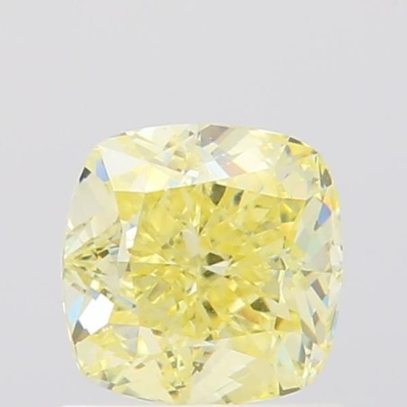 Diament o barwie fantazyjnej szlif poduszkowy modyfikowany, 1.01ct, VVS2, Fancy Light Yellow, GIA 2527221681