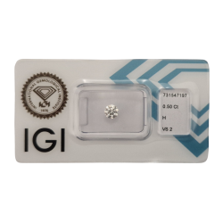 Diament szlif okrągły 0.5ct, VS2, H, IGI 731547197