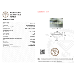 Diament szlif okrągły, 0.5ct, VVS1, G, IGI 704566638