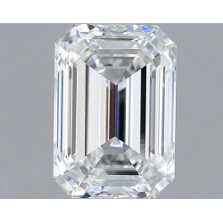 Diament laboratoryjny bezbarwny szlif szmaragdowy, 1.54ct, VVS2, E, IGI LG743511842