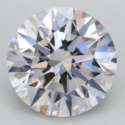 Diament laboratoryjny bezbarwny szlif okrągły, 2.5ct, VVS2, D, IGI LG733581814