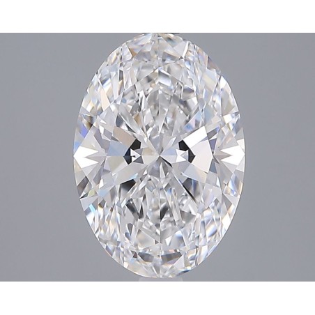 Diament laboratoryjny bezbarwny szlif owalny, 2.74ct, VVS2, D, IGI LG749529477
