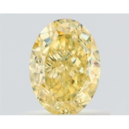 Diament o barwie fantazyjnej szlif owalny, 0.7ct, VS1, Fancy Yellow, GIA 6522958607