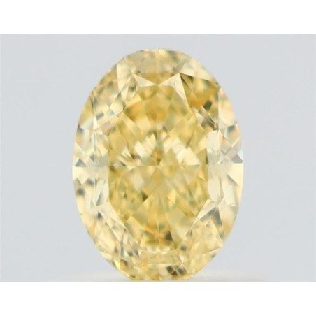 Diament o barwie fantazyjnej szlif owalny, 0.75ct, VS2, Fancy Yellow, GIA 6525822149