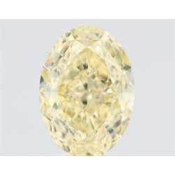 Diament o barwie fantazyjnej szlif owalny, 1.7ct, VS2, Fancy Light Yellow, GIA 6522051081