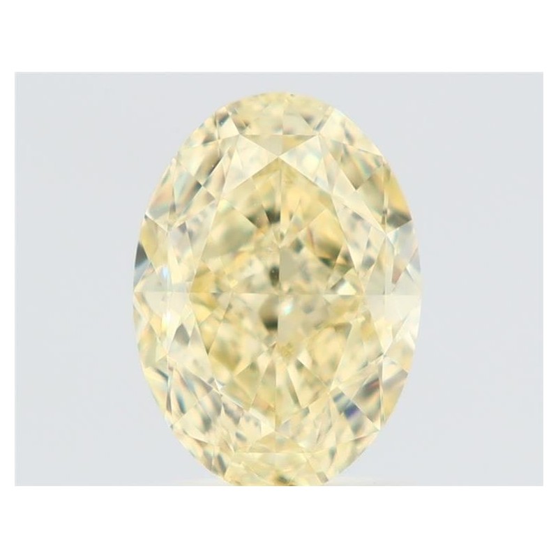 Diament o barwie fantazyjnej szlif owalny, 1.7ct, VS2, Fancy Light Yellow, GIA 6522051081