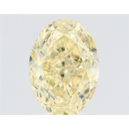 Diament o barwie fantazyjnej szlif owalny, 1.7ct, VS2, Fancy Light Yellow, GIA 6522051081