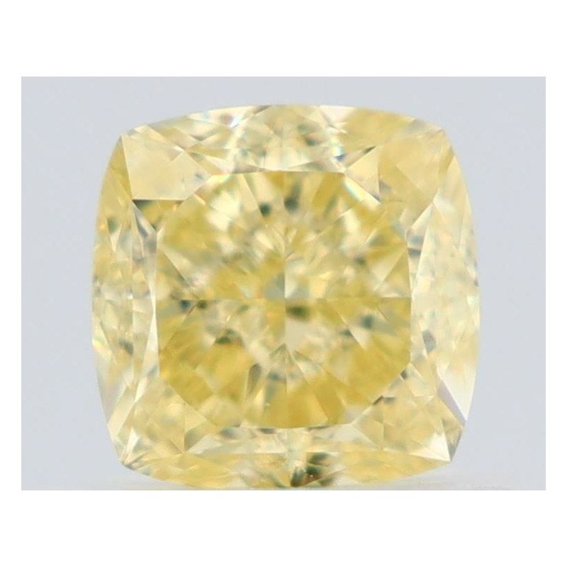 Diament o barwie fantazyjnej szlif poduszkowy brylantowy, 0.77ct, VVS2, Fancy Yellow, GIA 7526958519 Diament o barwie fantazyjnej szlif poduszkowy brylantowy, 0.77ct, VVS2, Fancy Yellow, GIA 7526958519