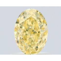 Diament o barwie fantazyjnej szlif owalny, 0.83ct, VS1, Fancy Yellow, GIA 6521259978