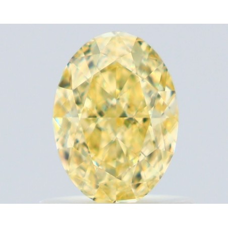 Diament o barwie fantazyjnej szlif owalny, 0.83ct, VS1, Fancy Yellow, GIA 6521259978