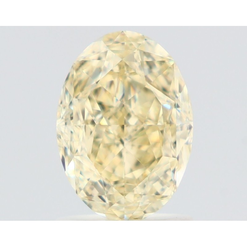 Diament o barwie fantazyjnej szlif owalny, 1.51ct, VS1, Fancy Light Yellow, GIA 6491203245