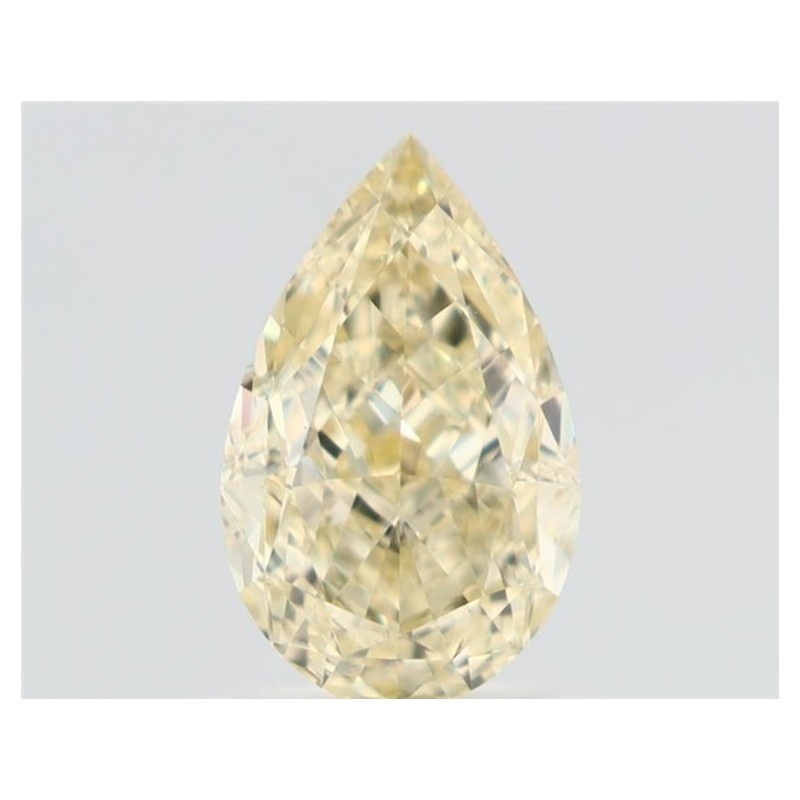 Diament o barwie fantazyjnej szlif gruszkowy, 1.22ct, VVS2, Fancy Light Yellow, GIA 7536107628