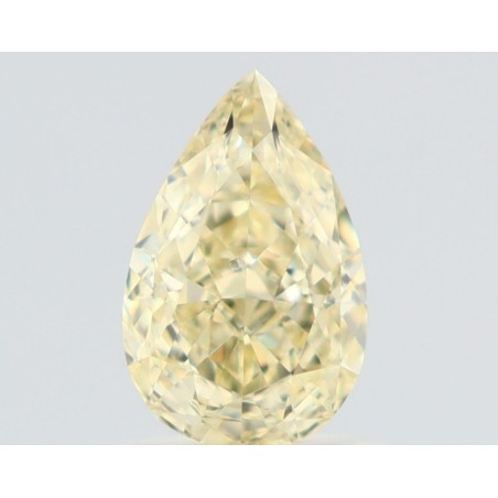 Diament o barwie fantazyjnej szlif gruszkowy, 1.11ct, VS1, Fancy Light Yellow, GIA 1538355965