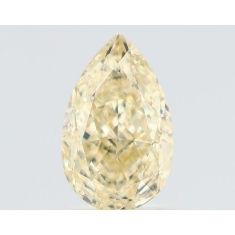 Diament o barwie fantazyjnej szlif gruszkowy, 1.01ct, VVS2, Fancy Light Yellow, GIA 6532374007