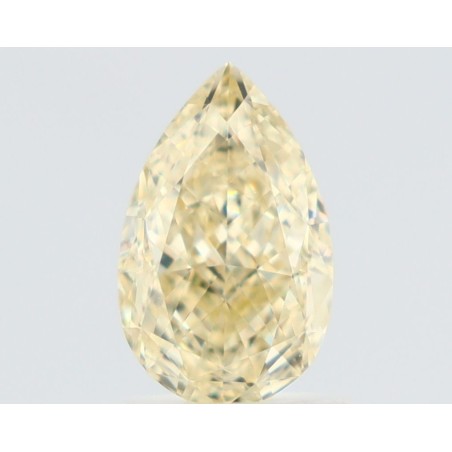 Diament o barwie fantazyjnej szlif gruszkowy, 1.01ct, VVS2, Fancy Light Yellow, GIA 6532374007