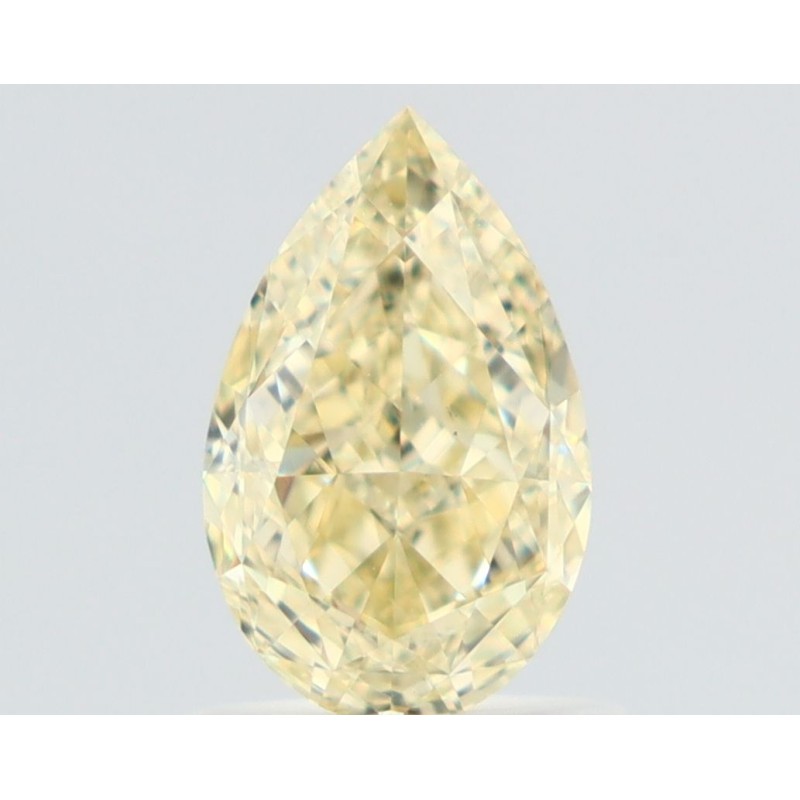 Diament o barwie fantazyjnej szlif gruszkowy, 1.1ct, VS2, Fancy Light Yellow, GIA 1539344137