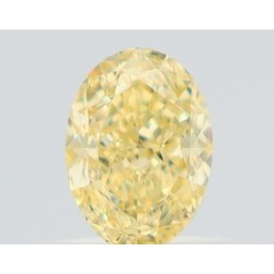 Diament o barwie fantazyjnej szlif owalny, 0.51ct, VS2, Fancy Yellow, GIA 2526741916