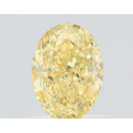 Diament o barwie fantazyjnej szlif owalny, 0.51ct, VS2, Fancy Yellow, GIA 2526741916