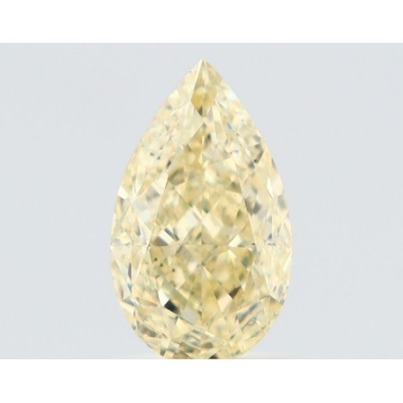 Diament o barwie fantazyjnej szlif gruszkowy, 1.01ct, VS2, Fancy Light Yellow, GIA 6531494441