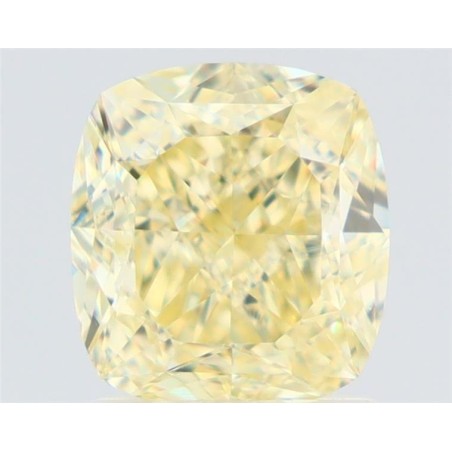 Diament o barwie fantazyjnej szlif poduszkowy brylantowy, 1.71ct, VVS2, Fancy Light Yellow, GIA 6532568122