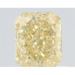 Diament o barwie fantazyjnej radiant, 1.01ct, VVS2, Fancy Light Yellow, GIA 1529881577