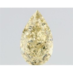 Diament o barwie fantazyjnej szlif gruszkowy, 1.02ct, VS1, Fancy Light Yellow, GIA 6532130322