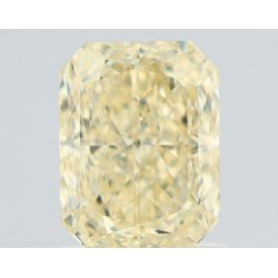 Diament o barwie fantazyjnej radiant, 1.24ct, VVS2, Fancy Light Yellow, GIA 1537079701