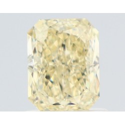 Diament o barwie fantazyjnej radiant, 1.03ct, VVS1, Fancy Light Yellow, GIA 7531205949