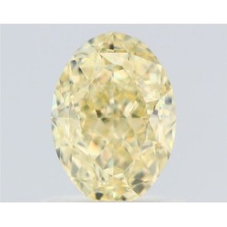 Diament o barwie fantazyjnej szlif owalny, 1.01ct, VS2, Fancy Light Yellow, GIA 6475665332
