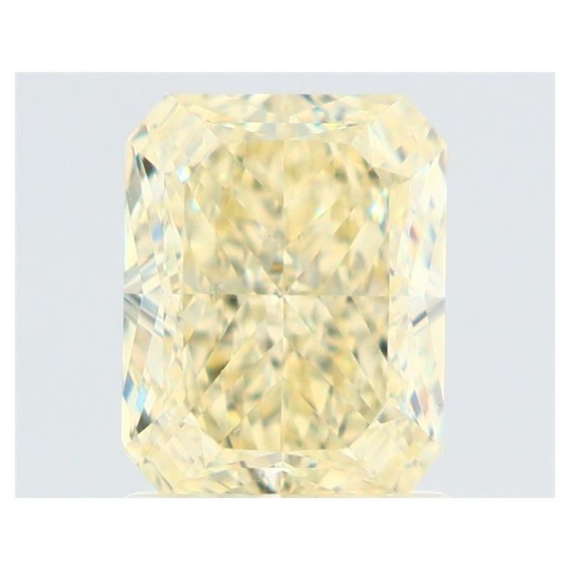 Diament o barwie fantazyjnej radiant, 1.55ct, VVS2, Fancy Light Yellow, GIA 5533087876