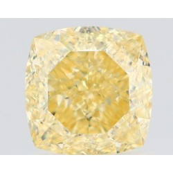Diament o barwie fantazyjnej szlif poduszkowy brylantowy, 1.37ct, VS1, Fancy Yellow, GIA 1523349789