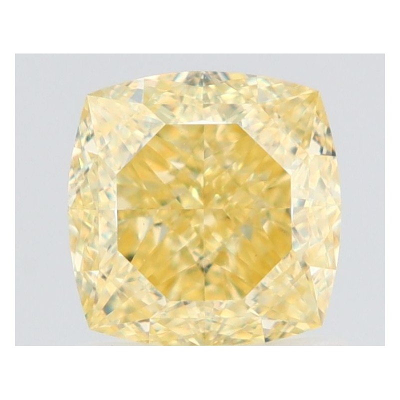 Diament o barwie fantazyjnej szlif poduszkowy brylantowy, 1.37ct, VS1, Fancy Yellow, GIA 1523349789