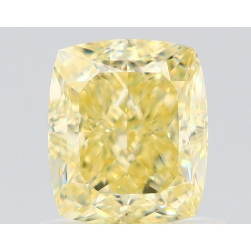 Diament o barwie fantazyjnej szlif poduszkowy brylantowy, 1.04ct, VVS1, Fancy Yellow, GIA 5526784746