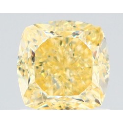 Diament o barwie fantazyjnej szlif poduszkowy brylantowy, 1.06ct, VVS2, Fancy Yellow, GIA 7521936798