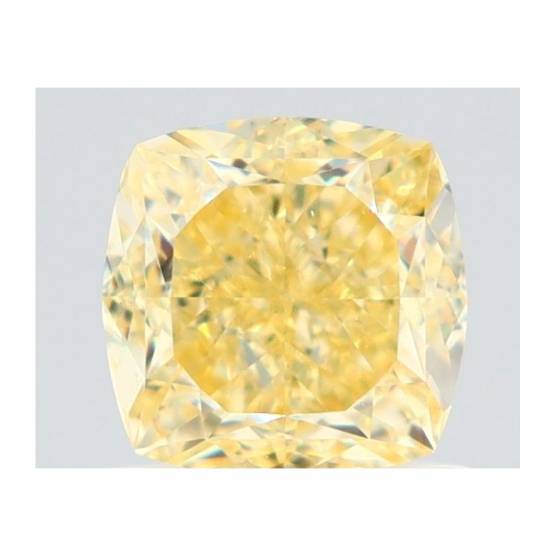 Diament o barwie fantazyjnej szlif poduszkowy brylantowy, 1.06ct, VVS2, Fancy Yellow, GIA 7521936798