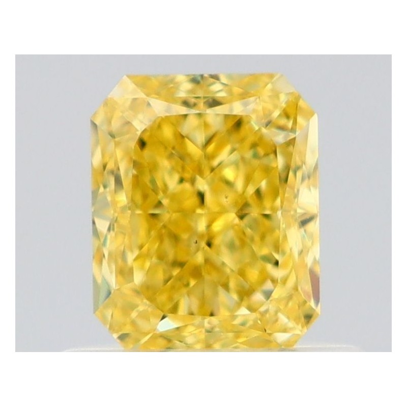 Diament o barwie fantazyjnej radiant, 0.67ct, VS2, Fancy Intense Yellow, GIA 2526805497