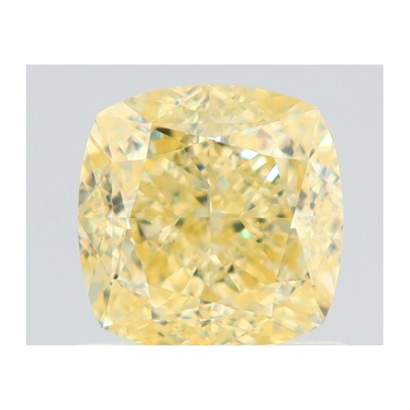 Diament o barwie fantazyjnej szlif poduszkowy brylantowy, 1.02ct, VS1, Fancy Yellow, GIA 6522917074