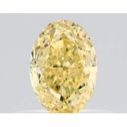 Diament o barwie fantazyjnej szlif owalny, 0.52ct, VVS2, Fancy Yellow, GIA 1528963452
