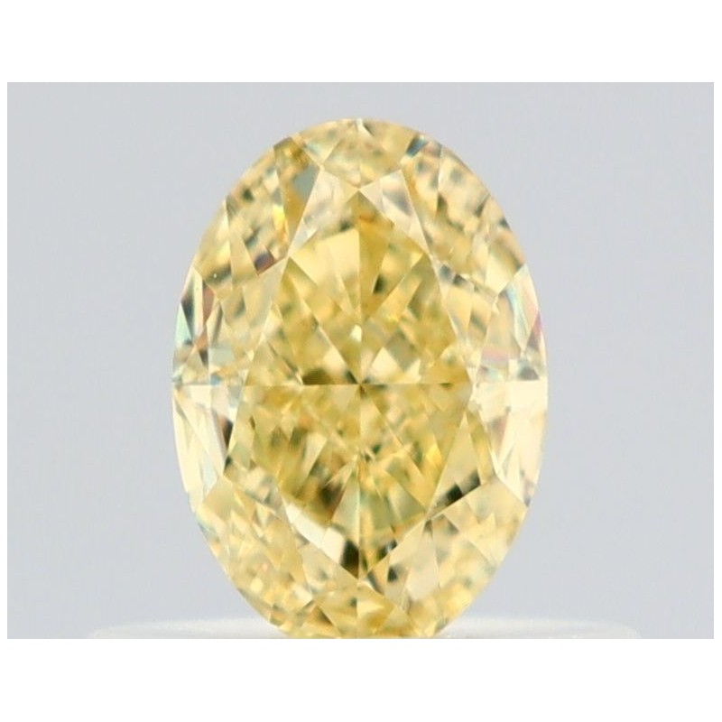 Diament o barwie fantazyjnej szlif owalny, 0.52ct, VVS2, Fancy Yellow, GIA 1528963452
