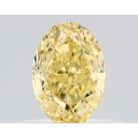 Diament o barwie fantazyjnej szlif owalny, 0.52ct, VVS2, Fancy Yellow, GIA 1528963452