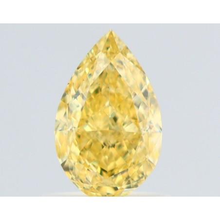 Diament o barwie fantazyjnej szlif gruszkowy, 1.01ct, VS2, Fancy Intense Yellow, GIA 2538276728