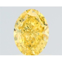 Diament o barwie fantazyjnej szlif owalny, 1.01ct, VVS1, Fancy Intense Yellow, GIA 2527822083