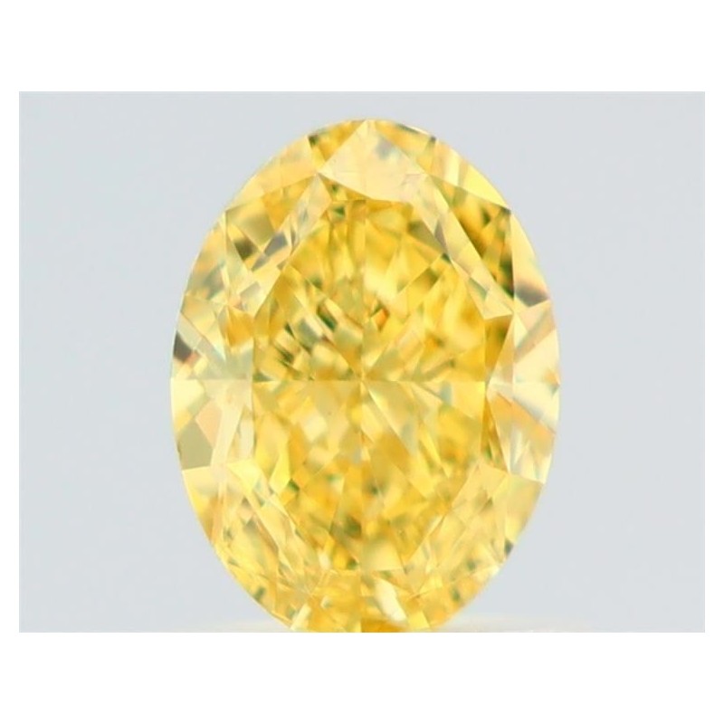 Diament o barwie fantazyjnej szlif owalny, 1.01ct, VVS1, Fancy Intense Yellow, GIA 2527822083