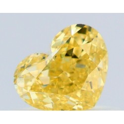 Diament o barwie fantazyjnej serce, 0.51ct, VS1, Fancy Intense Yellow, GIA 6465511347