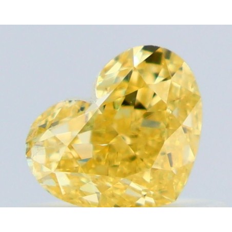 Diament o barwie fantazyjnej serce, 0.51ct, VS1, Fancy Intense Yellow, GIA 6465511347